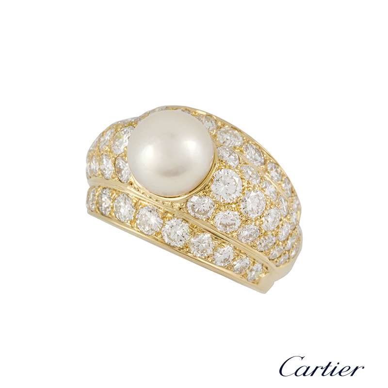 Cartier 18k Yellow Gold Diamond and 